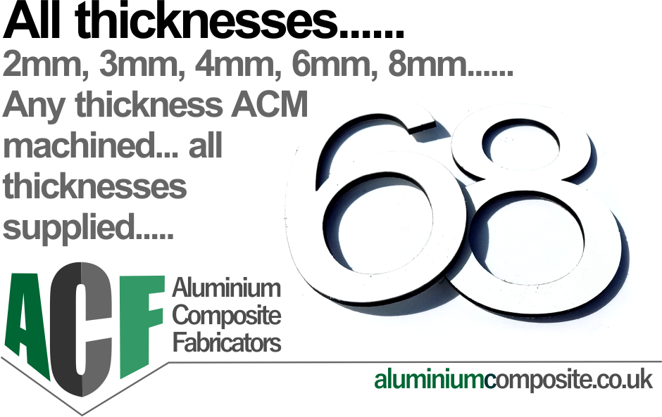 6mm and 8mm aluminium composite