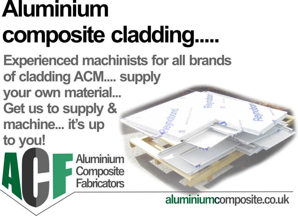 aluminium composite cladding panels.