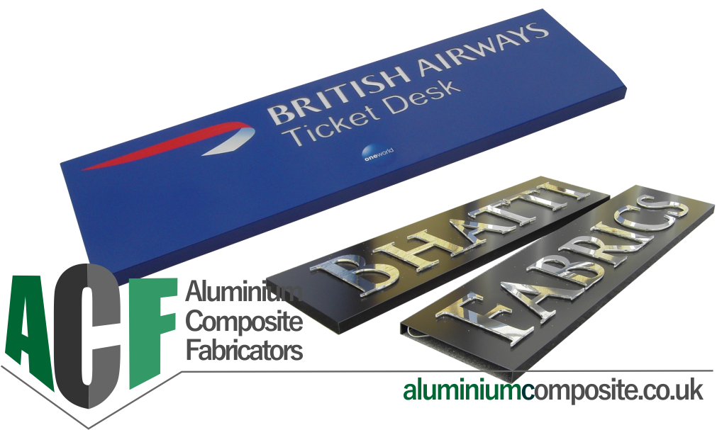 aluminium composite sign pans