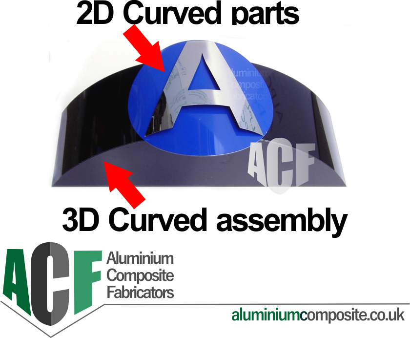 curved aluminium composite examples