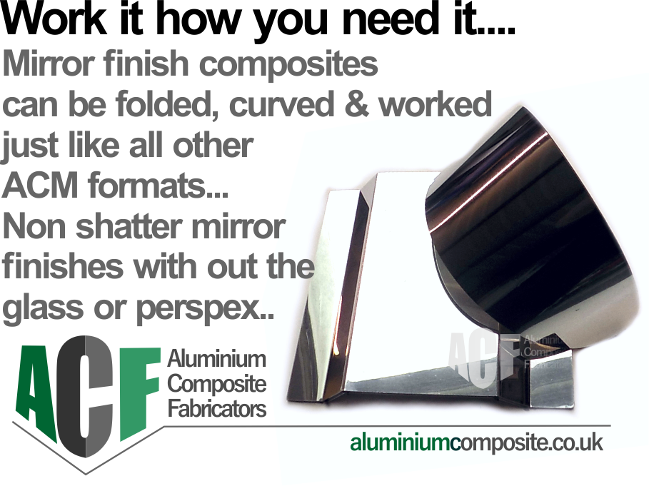 examples of mirror finish aluminium composite
