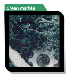 green marble stone effect aluminium composite