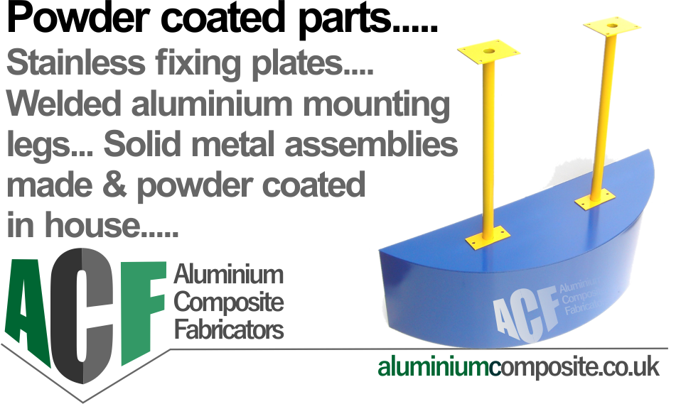 powder coated metal parts for aluminium composite