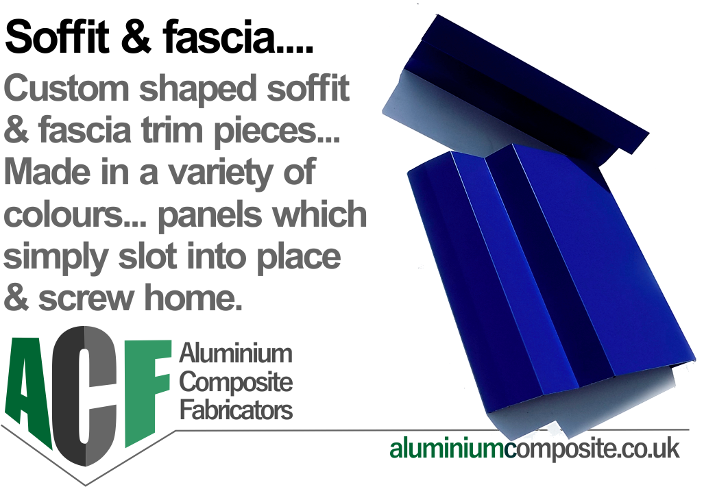 soffit and fascia made from acm